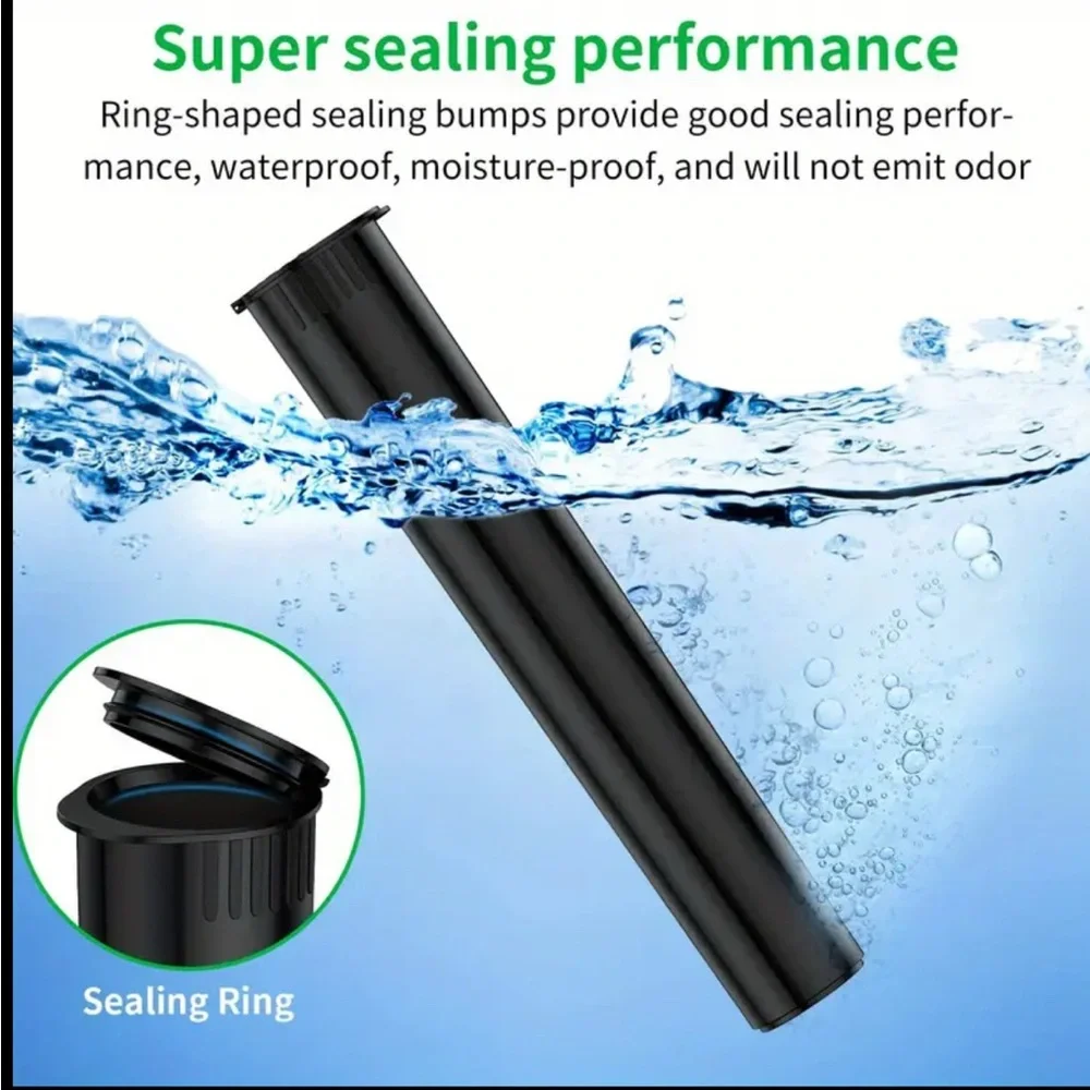 10 PCS Waterproof Plastic Storage Tubes with Squeeze Top Lid - Great for Travel
